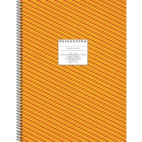 Passantino Music Papers, No. 159: Guitar Manuscript Paper - Spiral