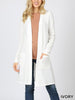 Brushed Sweater Pocket Cardigan
