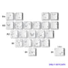 XVX IMD FlutterBloom Heart Layout 21-Key Artisan Keycap Set