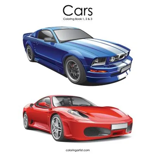 Cars Coloring Book 1, 2 & 3 - Paperback
