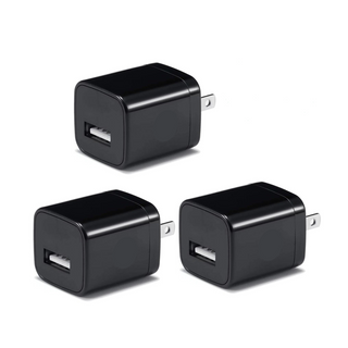 Buy black 3-Pack USB Wall Charger