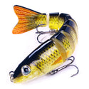 12.8cm-18g Lifelike Multi Jointed Sinking Wobblers Fishing Lures Pike Swimbait Crankbait Minnow Trout Bass Fishing Tackle Baits