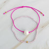 Genuine Pearl Color Dream Bracelet Set of 2