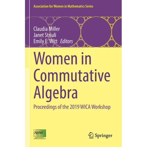 Women in Commutative Algebra: Proceedings of the 2019 Wica Workshop - Paperback
