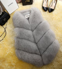 Faux Fur Sleeveless Vest