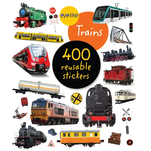 Eyelike Stickers: Trains - Paperback