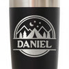 Personalized Camping Tumbler – Insulated Travel Mug with Mountain Stars Design