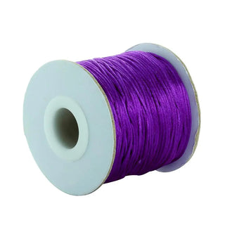 Buy purple 80yards Jewelri Make Nylon Cord Satin Cord Satin Thread Macrame Cord Beading Thread Cord Jewelri Kumihimo Rattail Cord Wholesale