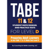 TABE 11 and 12 Student Math Manual and Practice Tests for Level D - Paperback