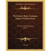 The Boston Music Company Digest Of Piano Pieces: For The Left Hand Alone (1917) - Paperback