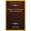 Porphyry On Abstinence From Animal Food - Paperback