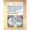 Harmony in an uproar: a letter to F-d-k H-d-l, Esq; ... from Hurlothrumbo Johnson, Esq; ... - Paperback