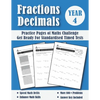 Fractions and Decimals Year 4 Maths Challenge: Practice Pages Of Timed Tests (With Answers) - KS2 Maths Workbook - Ages 8-9 - Grade 3 - Paperback