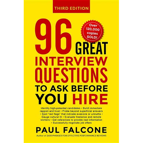 The 96 Great Interview Questions to Ask Before You Hire - Paperback