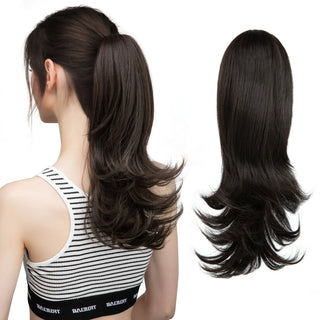 Buy 4 Synthetic Claw Clip in Ponytail Hair Extensions Hairpiece 14&quot;
