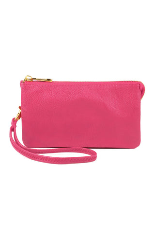 Buy hot-pink 005 - Leather Wallet With Detachable Wristlet