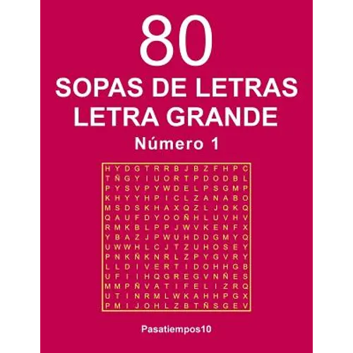 80 Sopas de letras Letra Grande - N. 1 - Paperback