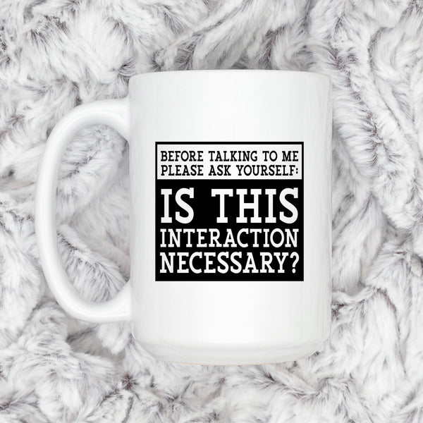 Funny Sarcastic Coffee Mug – Introvert Humor Gift | Office Humor Cup, Dishwasher Safe