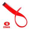 22 Inch Synthetic Colored Highlight Hair Extensions