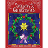 Merry Christmas Stain Glass Coloring Book: Fun, Easy, and Relaxing Coloring Pages for Adults - Paperback