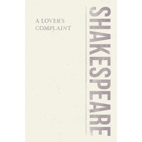 A Lover's Complaint - Paperback