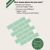 Strong Adhesive Subway Tiles Vinyl Wallpaper Peel and Stick
