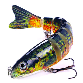 Buy 12-8cm-18g-c7 12.8cm-18g Lifelike Multi Jointed Sinking Wobblers Fishing Lures Pike Swimbait Crankbait Minnow Trout Bass Fishing Tackle Baits