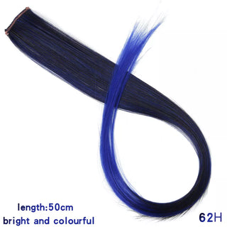 Buy 62h Synthetic Rainbow Highlighted Hair