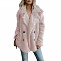 Teddy Coat Women Faux Fur Coats Long Sleeve Fluffy Fur Jackets Winter Warm Female Jacket Oversized Women Casual Winter Coat 2021