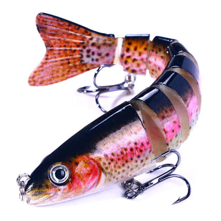 Buy 12-8cm-18g-c3 12.8cm-18g Lifelike Multi Jointed Sinking Wobblers Fishing Lures Pike Swimbait Crankbait Minnow Trout Bass Fishing Tackle Baits