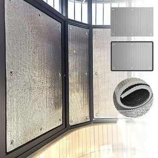 1Pcs Double Side Aluminum Foil Windows Sunshade Curtain