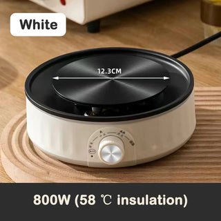 Buy 800w-white-warm 1000W Electric Mini Coffee Heater Milk Tea Mocha Heating Stove Hot Plate Multifunctional Cooking Pot Oven Small Furnace Cooker