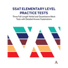 SSAT Elementary Level Practice Tests: Three Full-Length Verbal and Quantitative Mock Tests with Detailed Answer Explanations - Paperback