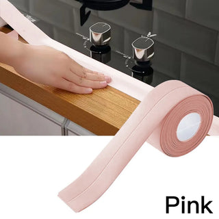 Buy pink 100/200/320cm Bathroom Kitchen Self Adhesive Sealing Tape Shower Sink Bath Caulk Strip Waterproof Wall Sticker Sink Edge Tapes