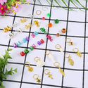 179pcs/Lot Dreadlock Rings  Hair Braid Hair Beads Cuffs Clips Braid Spiral Braid Hair Extension for Accessories