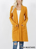 Brushed Sweater Pocket Cardigan