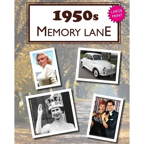 1950s Memory Lane: Large print book for dementia patients - Paperback