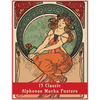 15 Classic Alphonse Mucha Posters: An Art Nouveau Coloring Book - Paperback