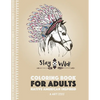 Coloring Book for Adults: Native American Inspired: Stress Relieving Adult Coloring Book Inspired by Native American Styles & Designs; Animals, Dreamc - Paperback