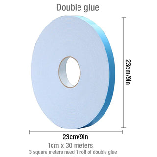 Buy pe-double-glue 30x30cm  Non-Self-Adhesive 3D Wall Sticker