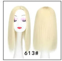 Women Synthetic Hair Pieces 3 Clips in One Piece Hair Extension Long Straight High Temperature Fiber for Lady