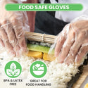 100Pcs Acid Work Safety Disposable Gloves New Food Grade TPE Latex Free Gloves Non-Slip Transparent Cleaning Gloves