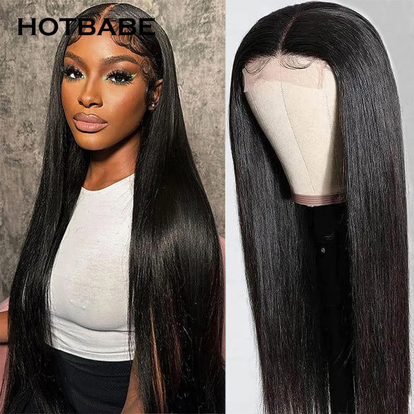 180 Density 4x4x1 T Part Lace Front Wig Straight Lace Wigs for Women Preplucked Brazilian Cheap Wigs on Sale Clearance