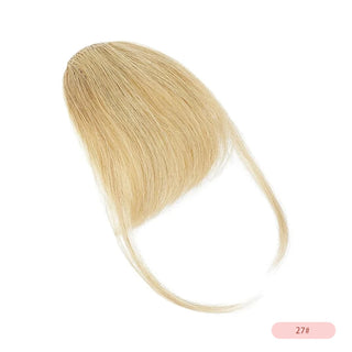 Buy a63-27 100% Human Hair Invisible Air Bangs Hair Clip-In Extension Front Fringes Hair Pieces Air Bangs Styling Accessorie for Women