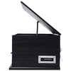 Victor State 7-in-1 Wood Music Center Graphite - Refurbished