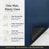 Navy Dish Drying Mat — Super Absorbent, Non-Slip | Strabella