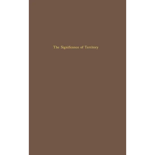 The Significance of Territory - Hardcover