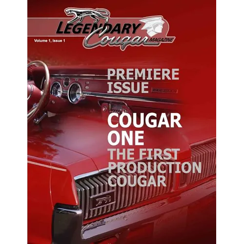 Legendary Cougar Magazine Volume 1 Issue 1: Premiere Issue - Paperback