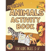 African animals activity book for kids 3-8: African Animals themed gift for kids ages 3 and up - Paperback