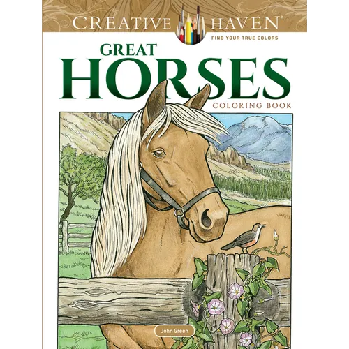 Creative Haven Great Horses Coloring Book - Paperback
